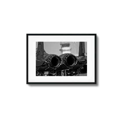 Jet Exhaust Heat Blur Framed Art
