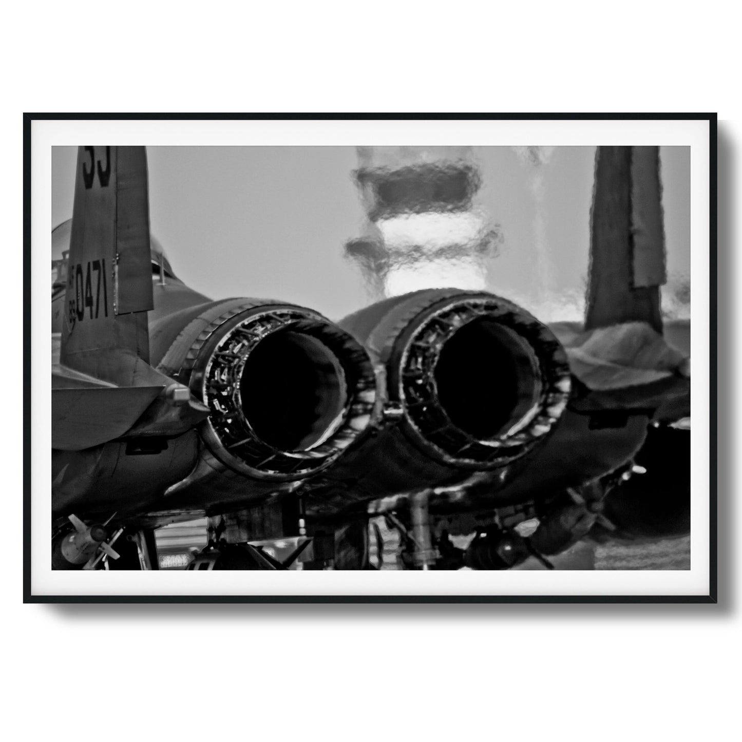 Jet Exhaust Heat Blur Framed Art