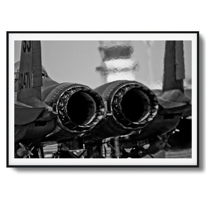 Jet Exhaust Heat Blur Framed Art
