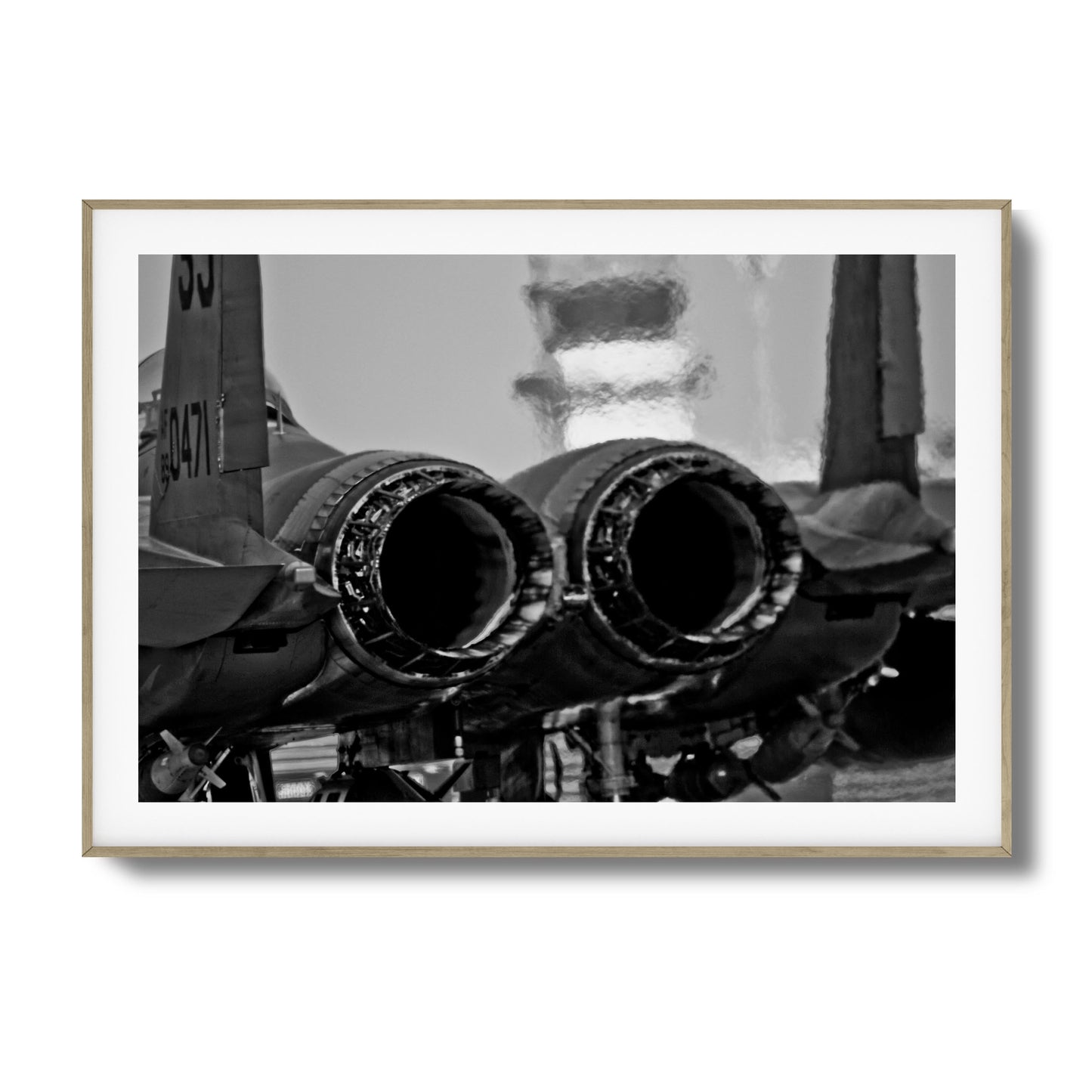 Jet Exhaust Heat Blur Framed Art