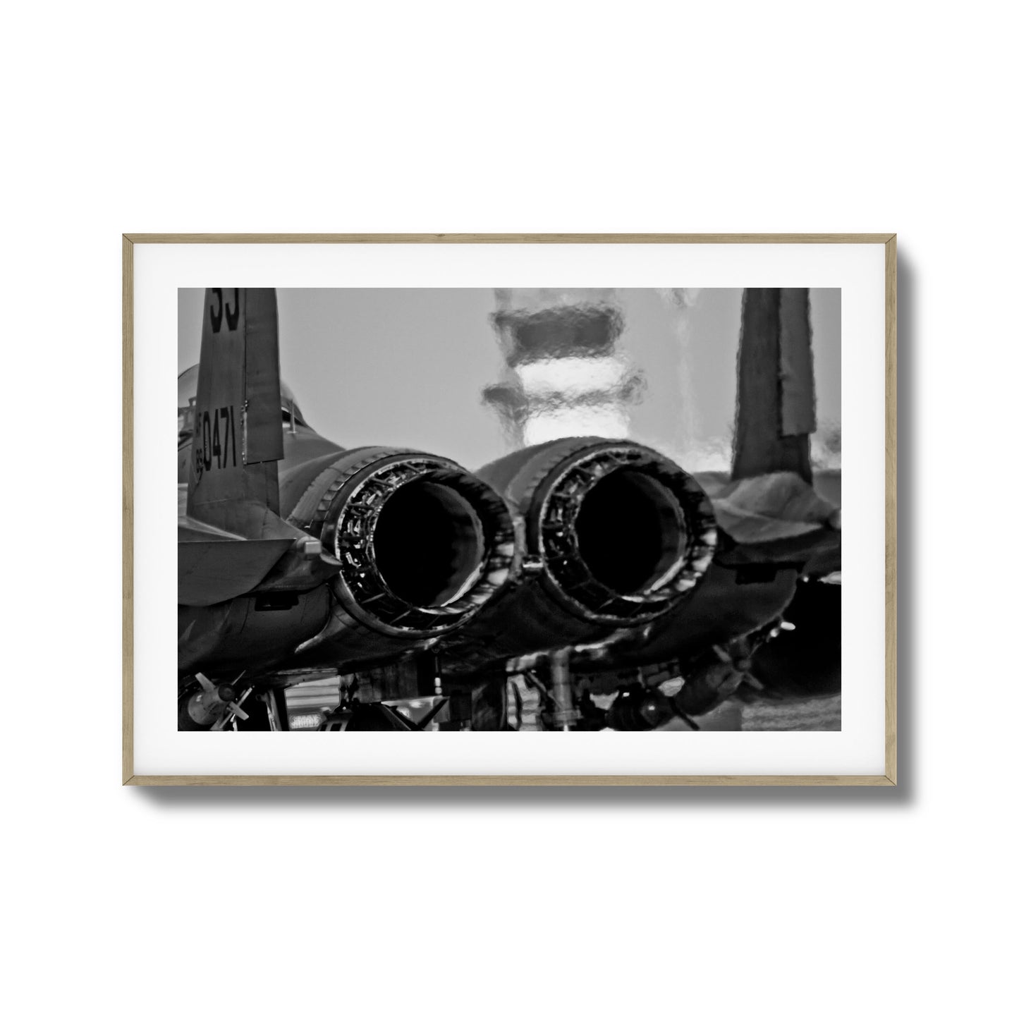 Jet Exhaust Heat Blur Framed Art