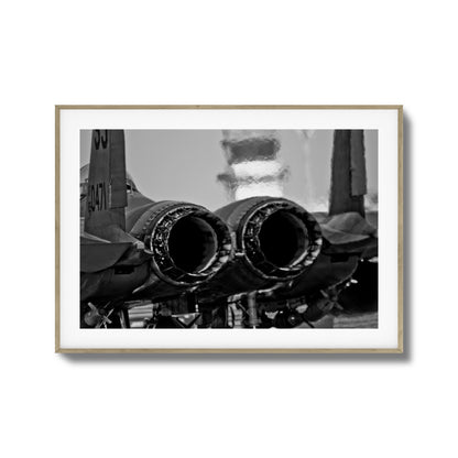 Jet Exhaust Heat Blur Framed Art