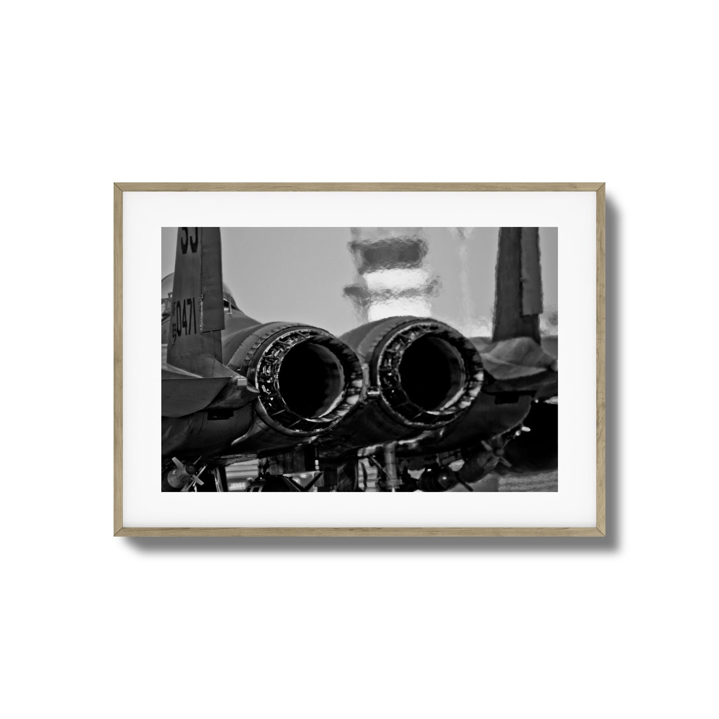 Jet Exhaust Heat Blur Framed Art