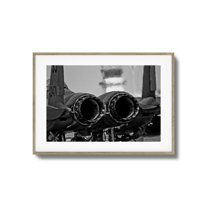 Jet Exhaust Heat Blur Framed Art