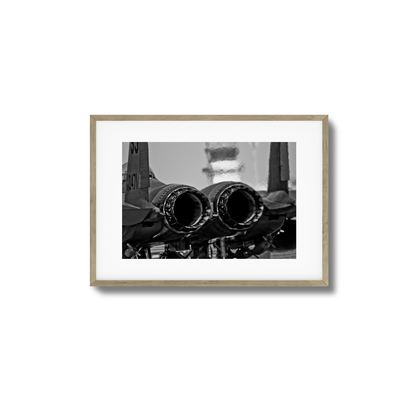 Jet Exhaust Heat Blur Framed Art