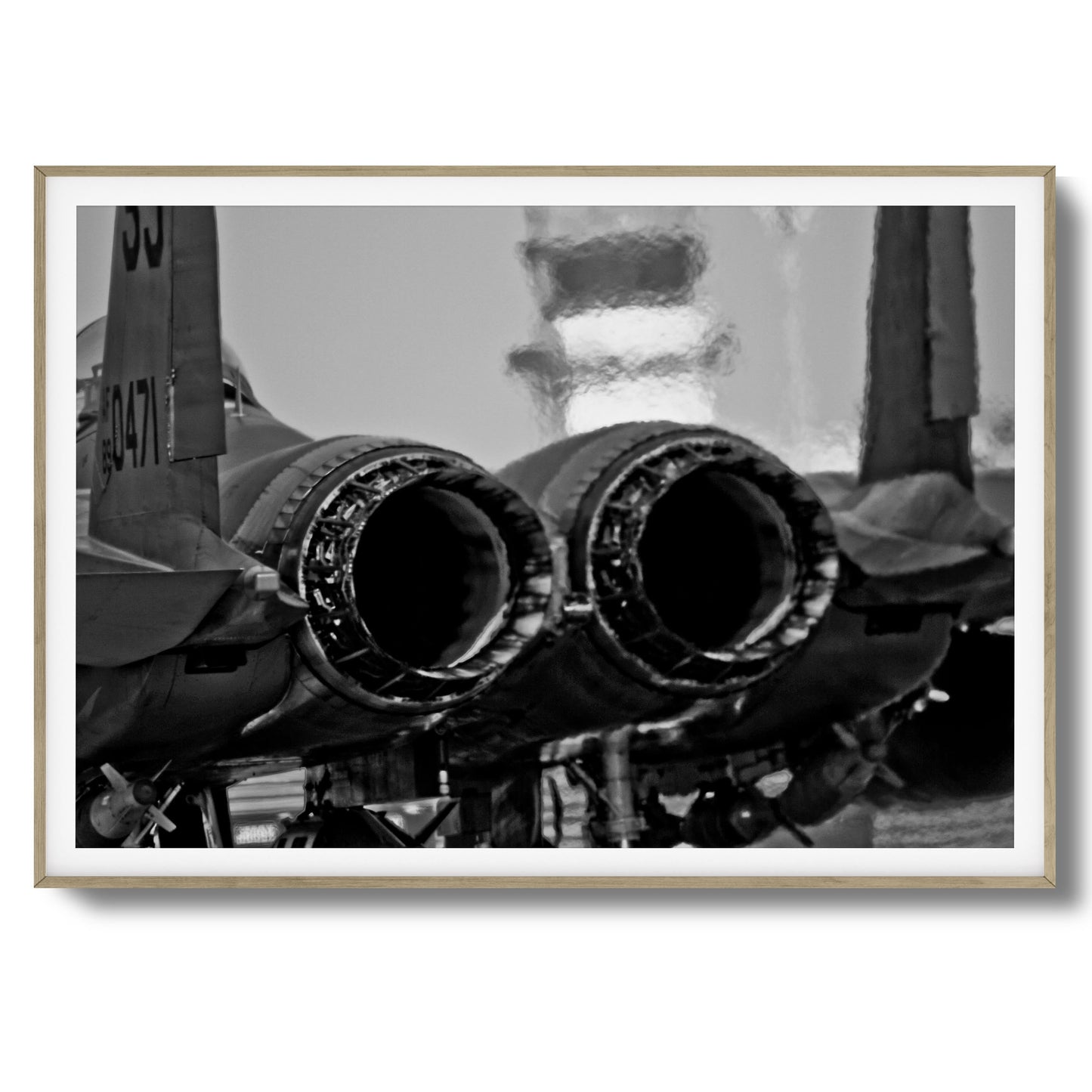 Jet Exhaust Heat Blur Framed Art