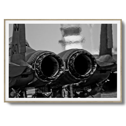 Jet Exhaust Heat Blur Framed Art