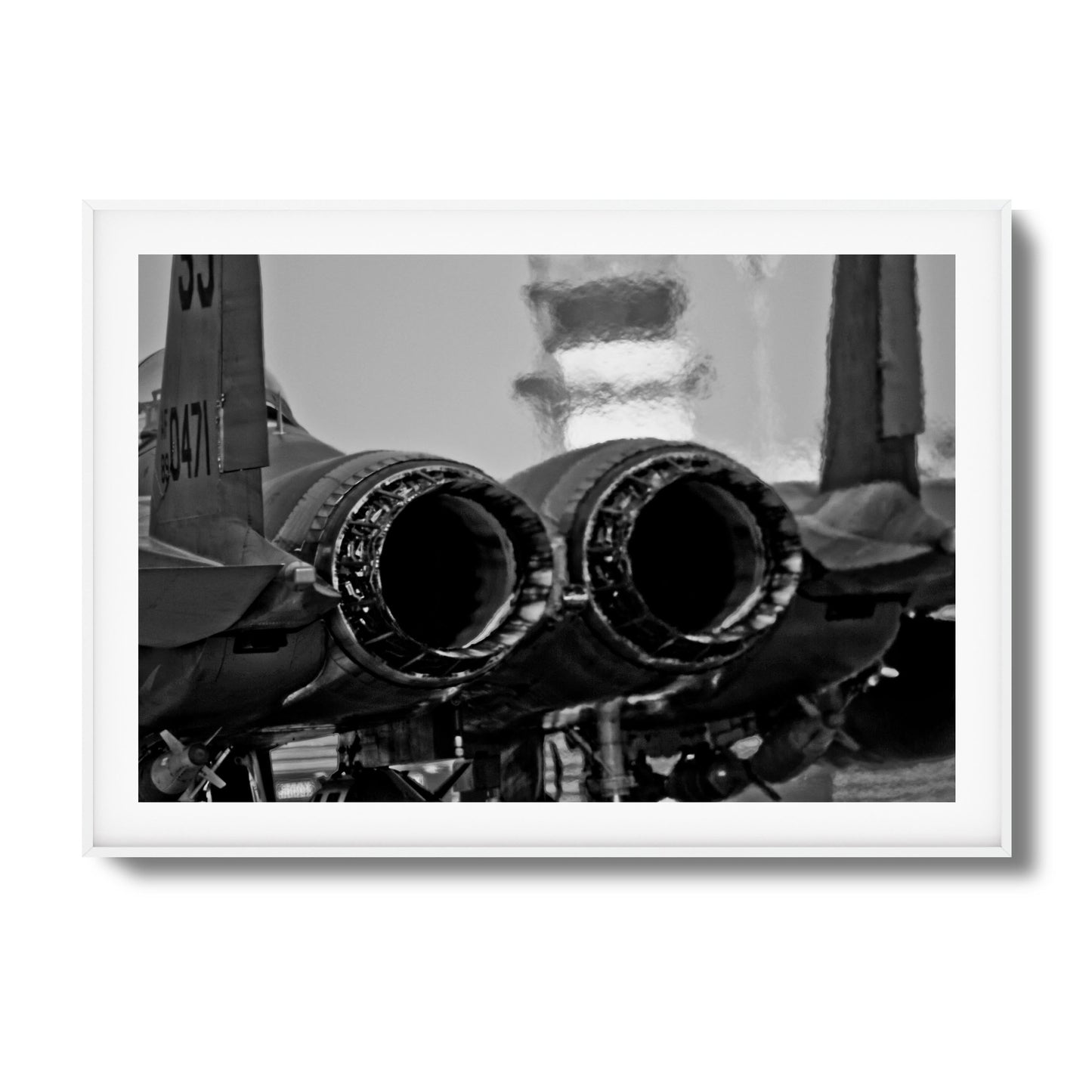 Jet Exhaust Heat Blur Framed Art
