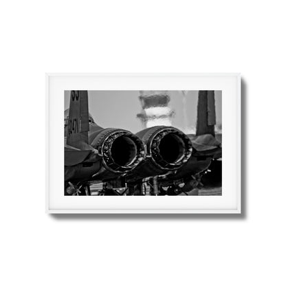 Jet Exhaust Heat Blur Framed Art
