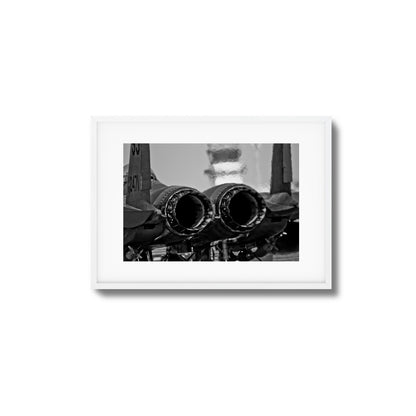 Jet Exhaust Heat Blur Framed Art