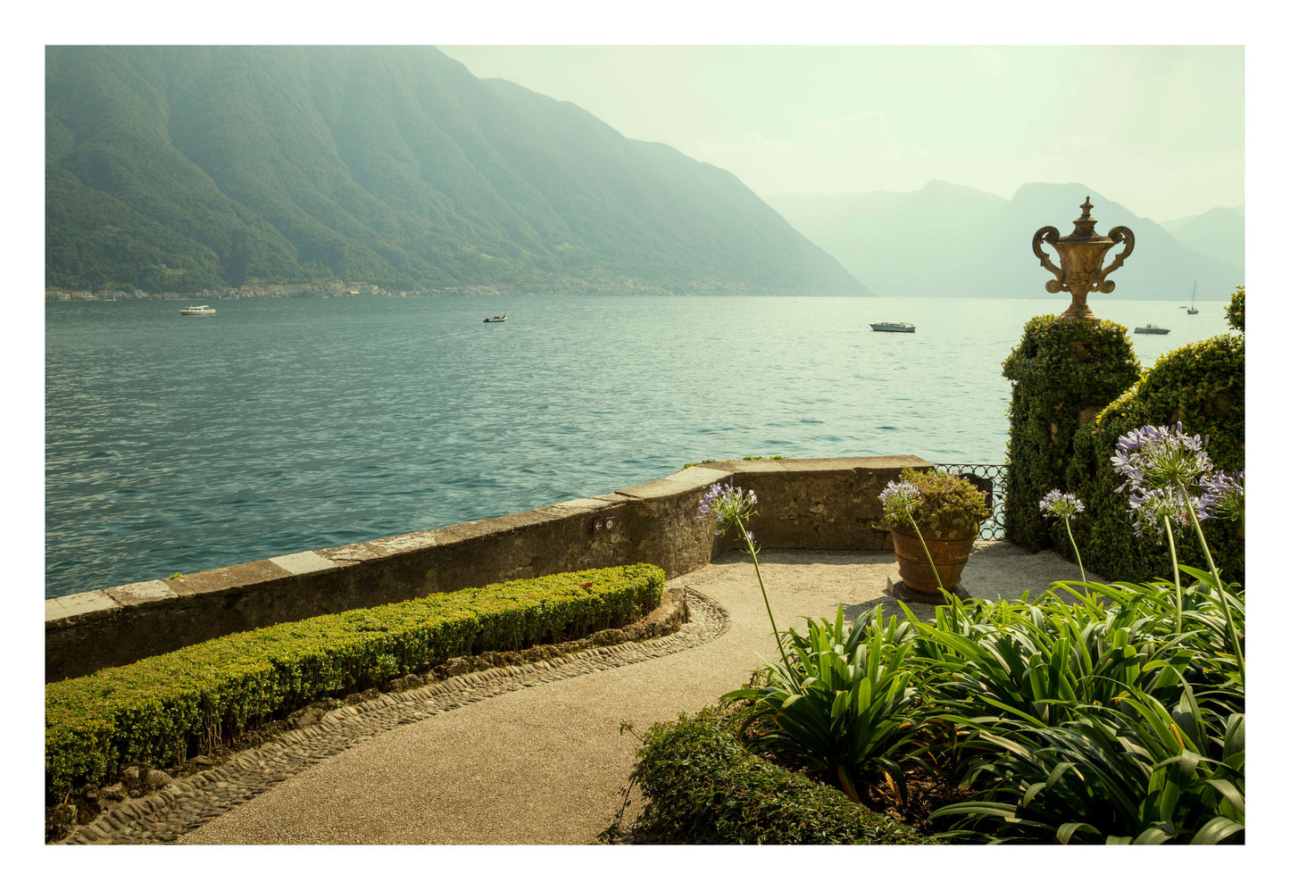 Lakeside Garden Terrace Framed Art