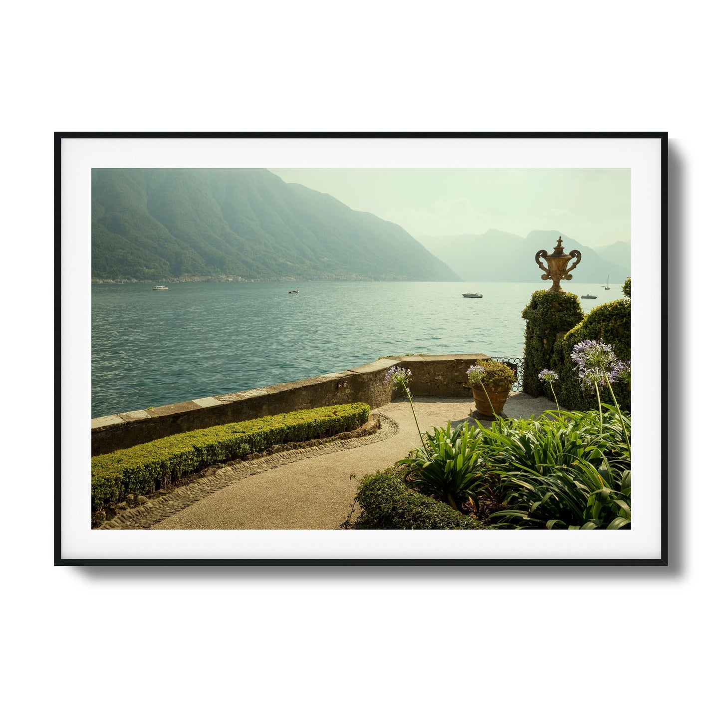 Lakeside Garden Terrace Framed Art - Assure Spark