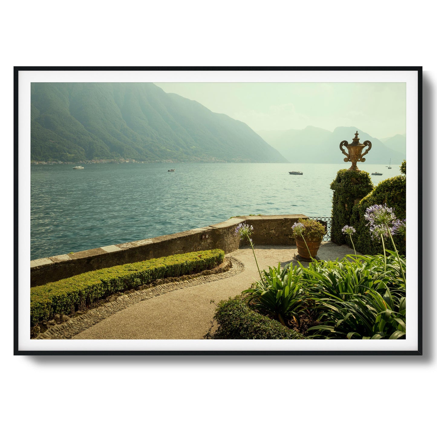 Lakeside Garden Terrace Framed Art