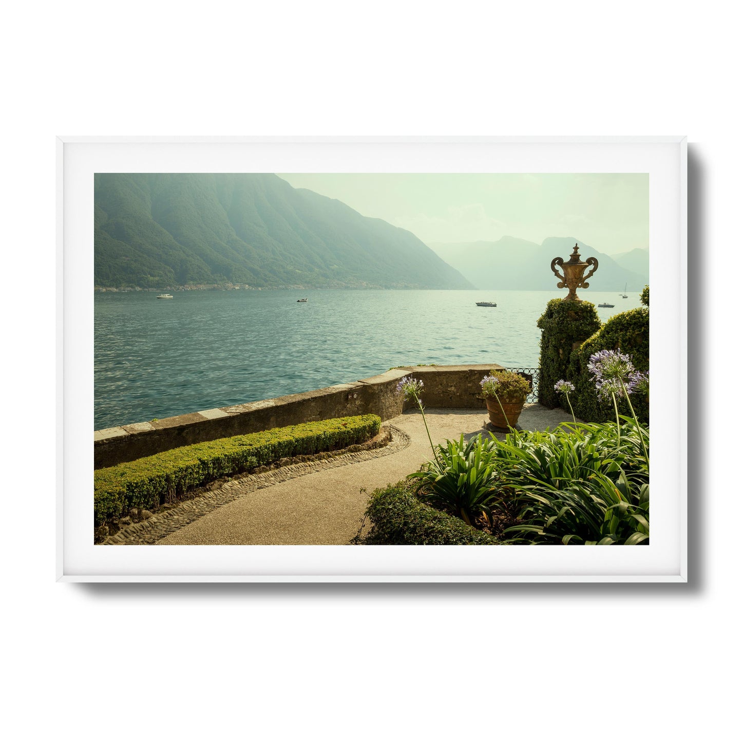 Lakeside Garden Terrace Framed Art