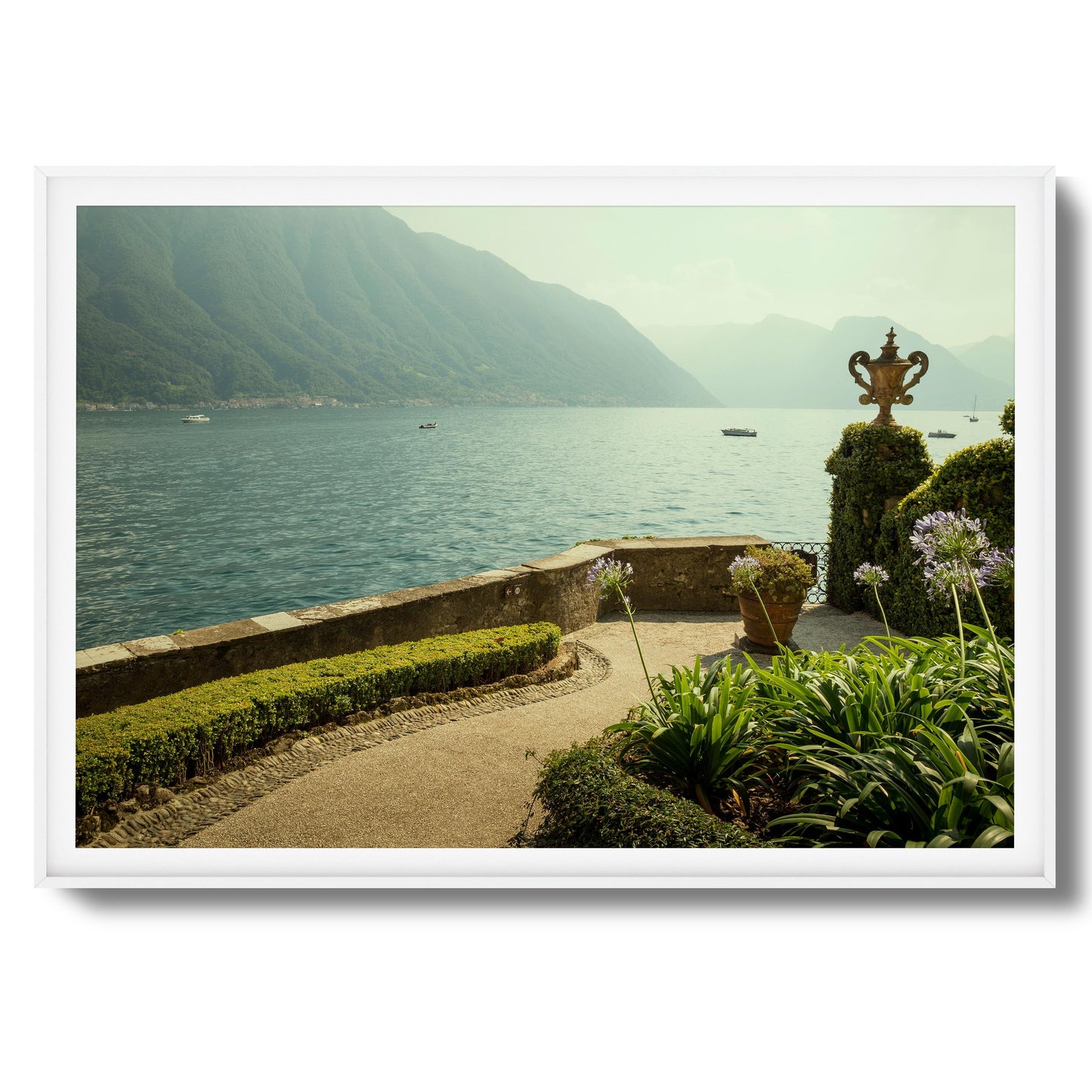 Lakeside Garden Terrace Framed Art
