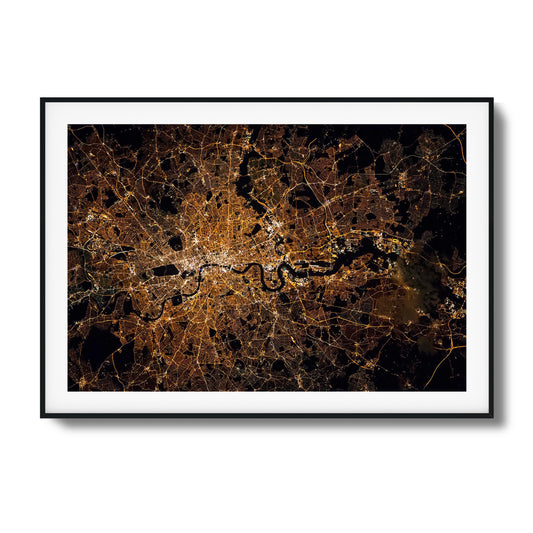 London at Night Framed Art - Assure Spark