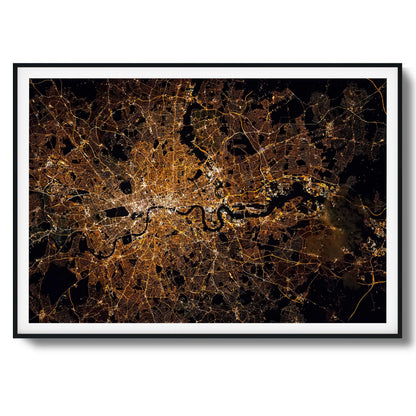 London at Night Framed Art - Assure Spark