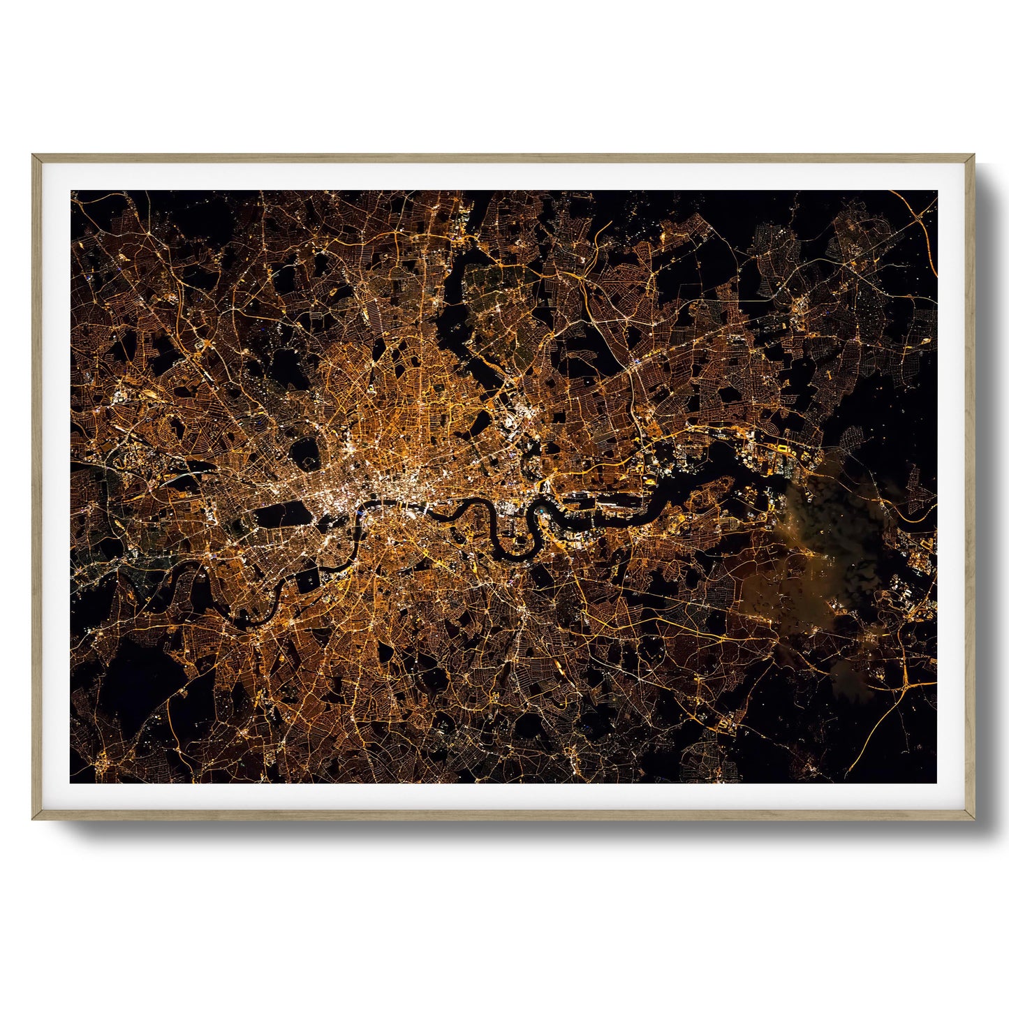London at Night Framed Art - Assure Spark