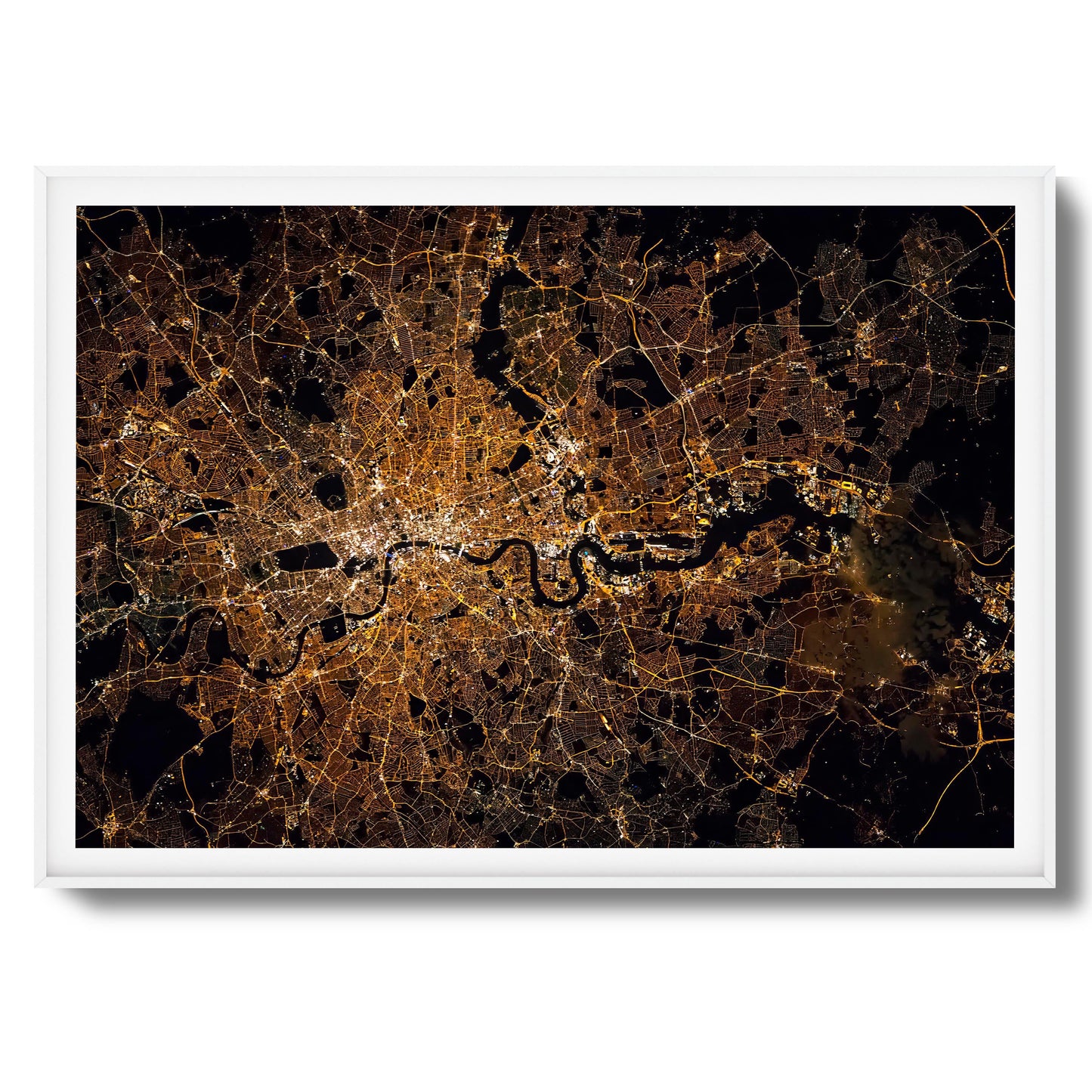 London at Night Framed Art - Assure Spark