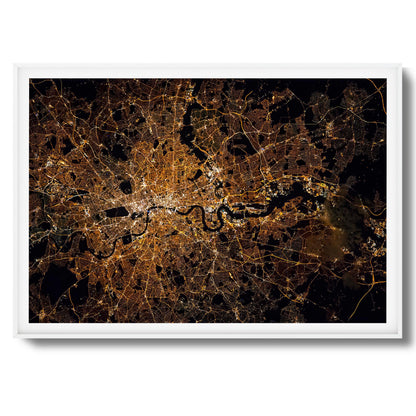 London at Night Framed Art - Assure Spark