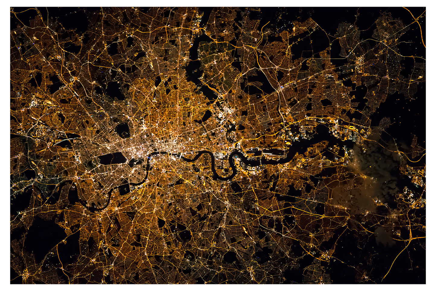 London at Night Framed Art - Assure Spark