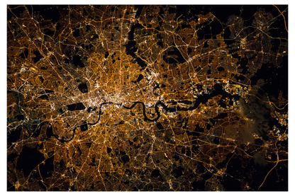 London at Night Framed Art - Assure Spark