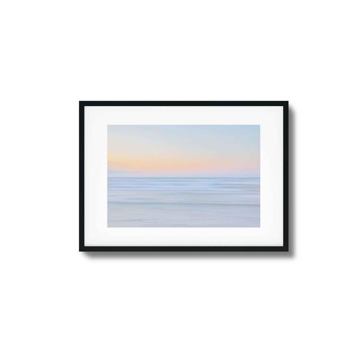 Minimal Soft Ocean Sunset Framed Art