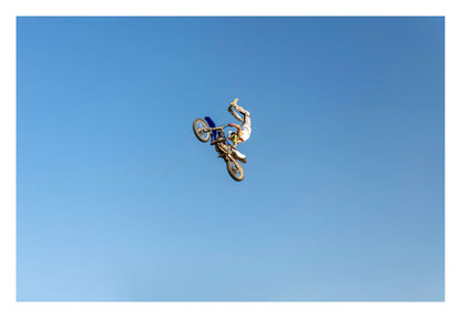Motocross Stunt Framed Art