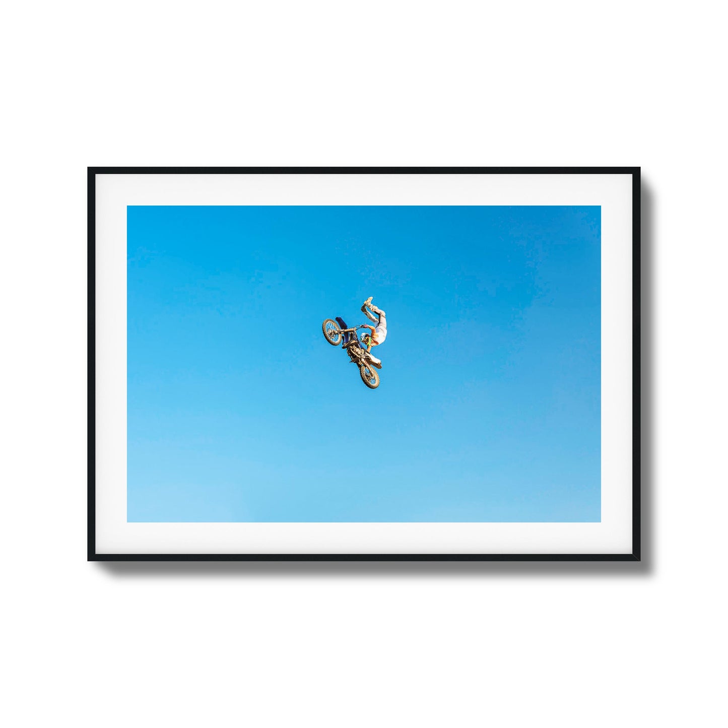 Motocross Stunt Framed Art