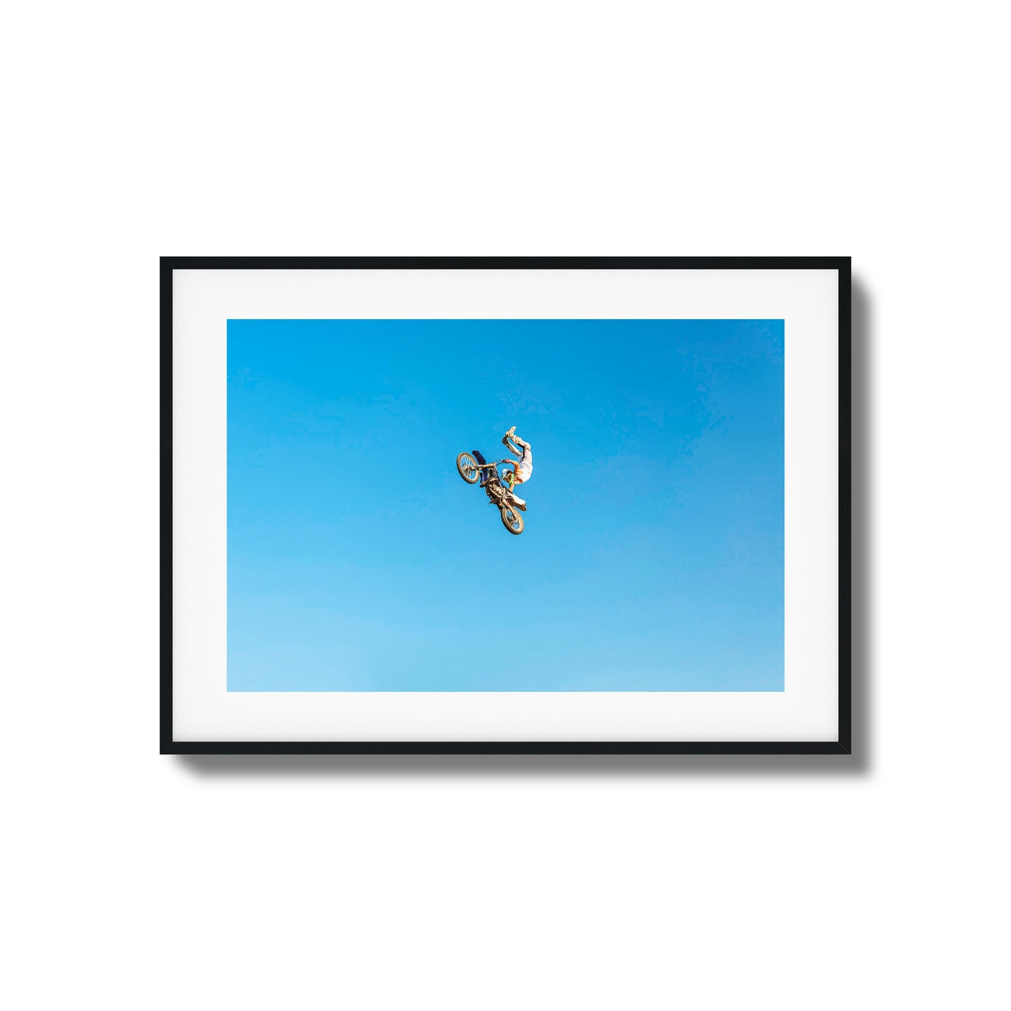 Motocross Stunt Framed Art