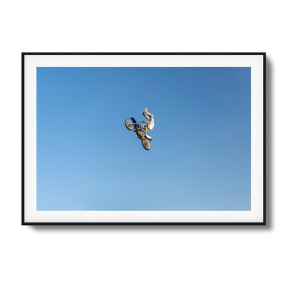 Motocross Stunt Framed Art