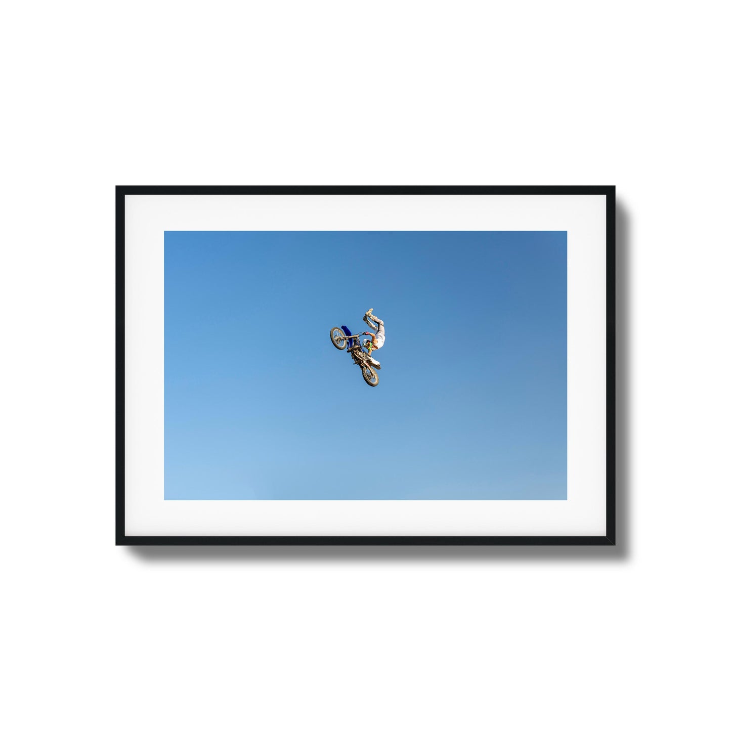 Motocross Stunt Framed Art