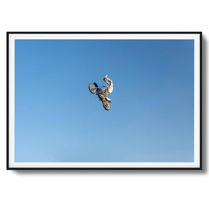 Motocross Stunt Framed Art