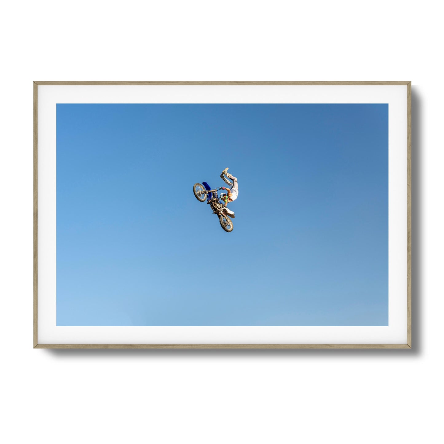 Motocross Stunt Framed Art