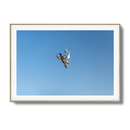 Motocross Stunt Framed Art