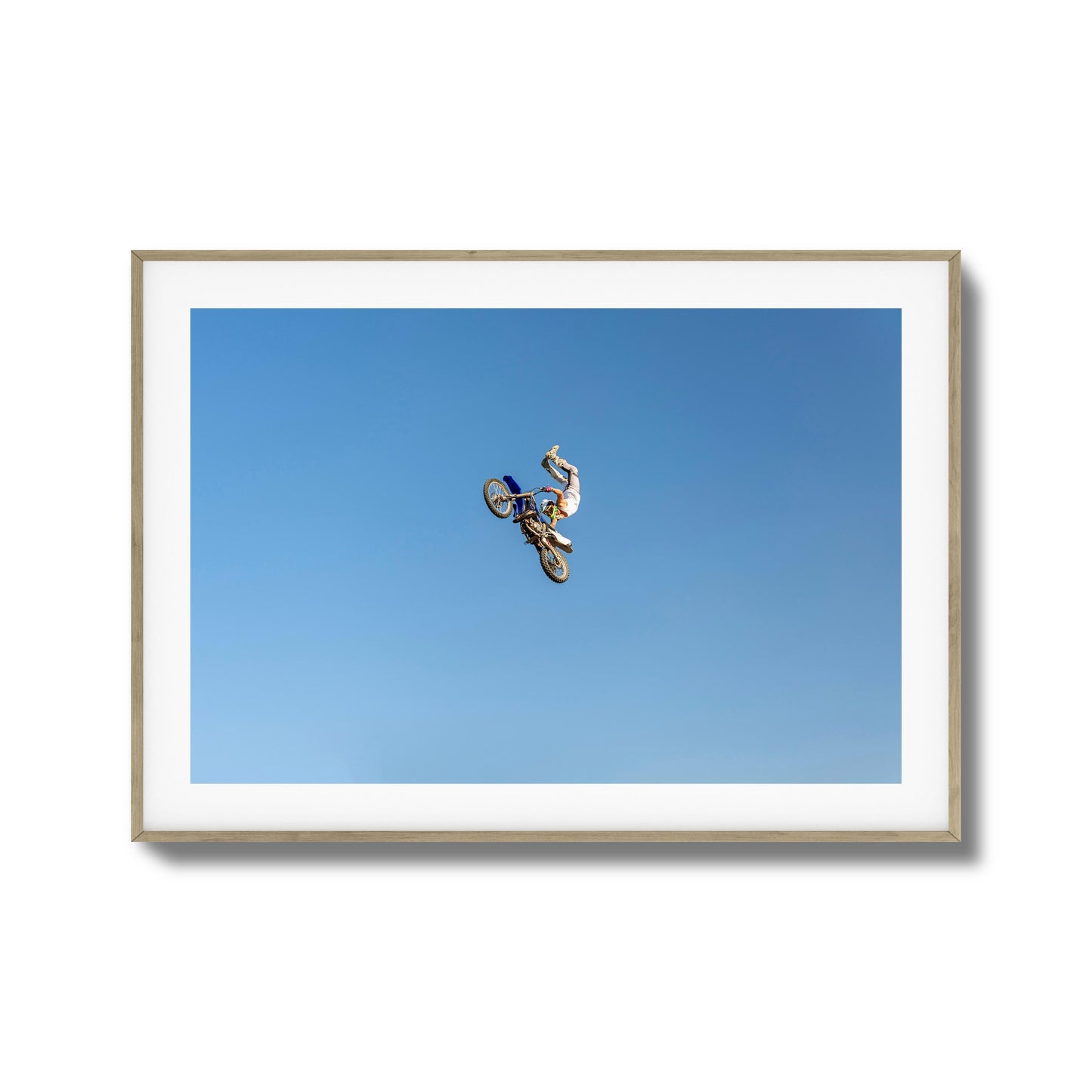 Motocross Stunt Framed Art