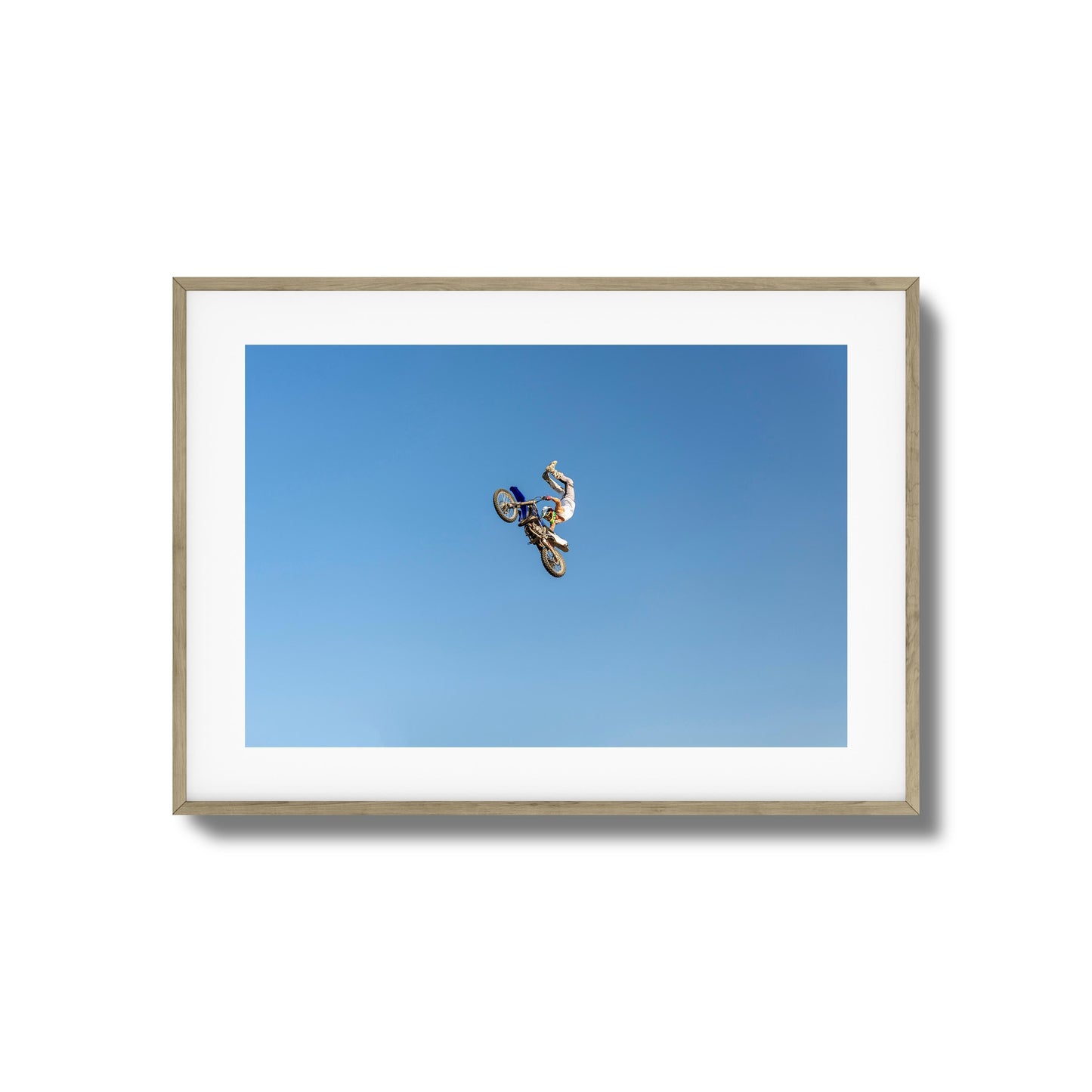Motocross Stunt Framed Art