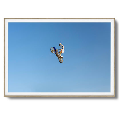 Motocross Stunt Framed Art