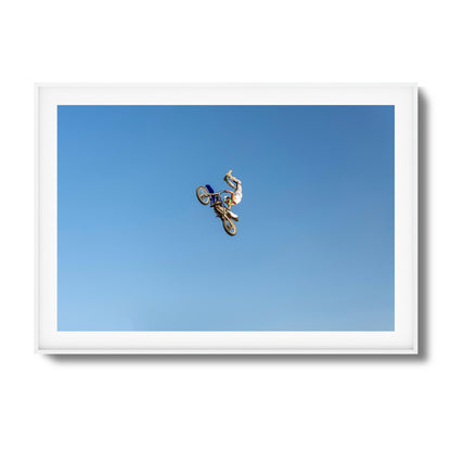 Motocross Stunt Framed Art