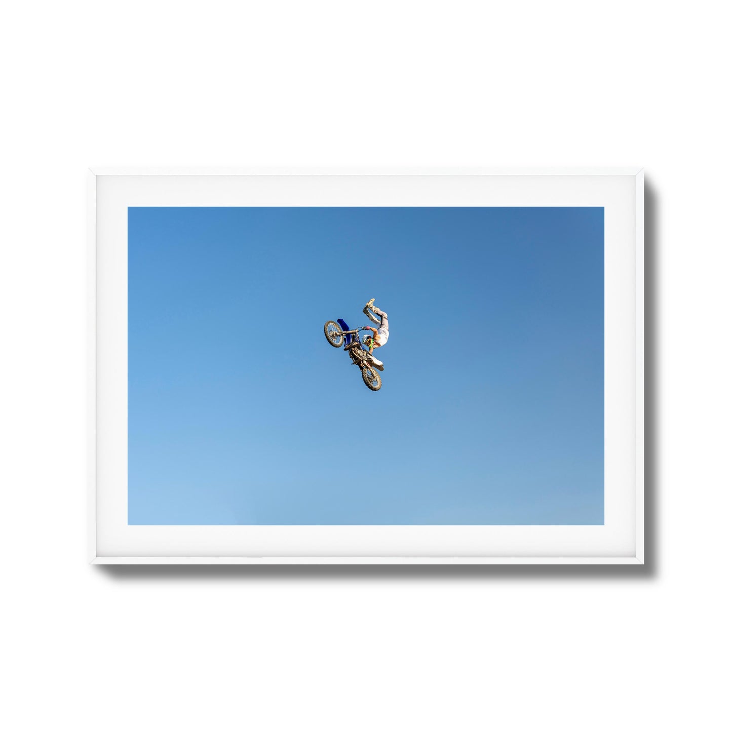 Motocross Stunt Framed Art