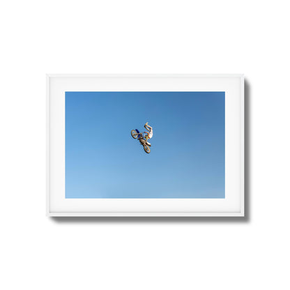 Motocross Stunt Framed Art