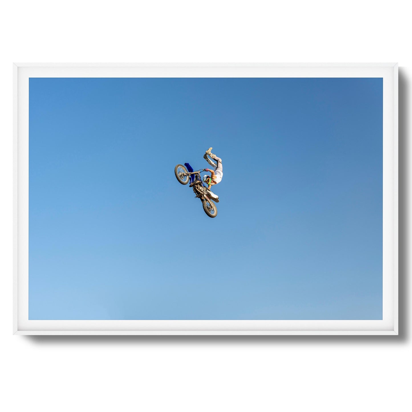 Motocross Stunt Framed Art