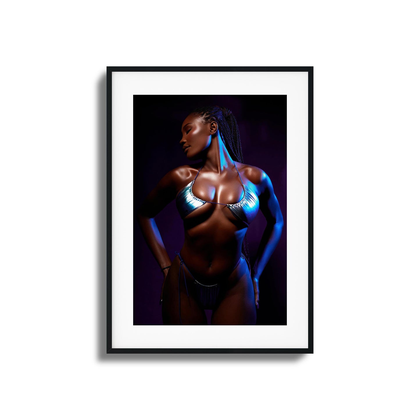 Neon Glow Framed Art