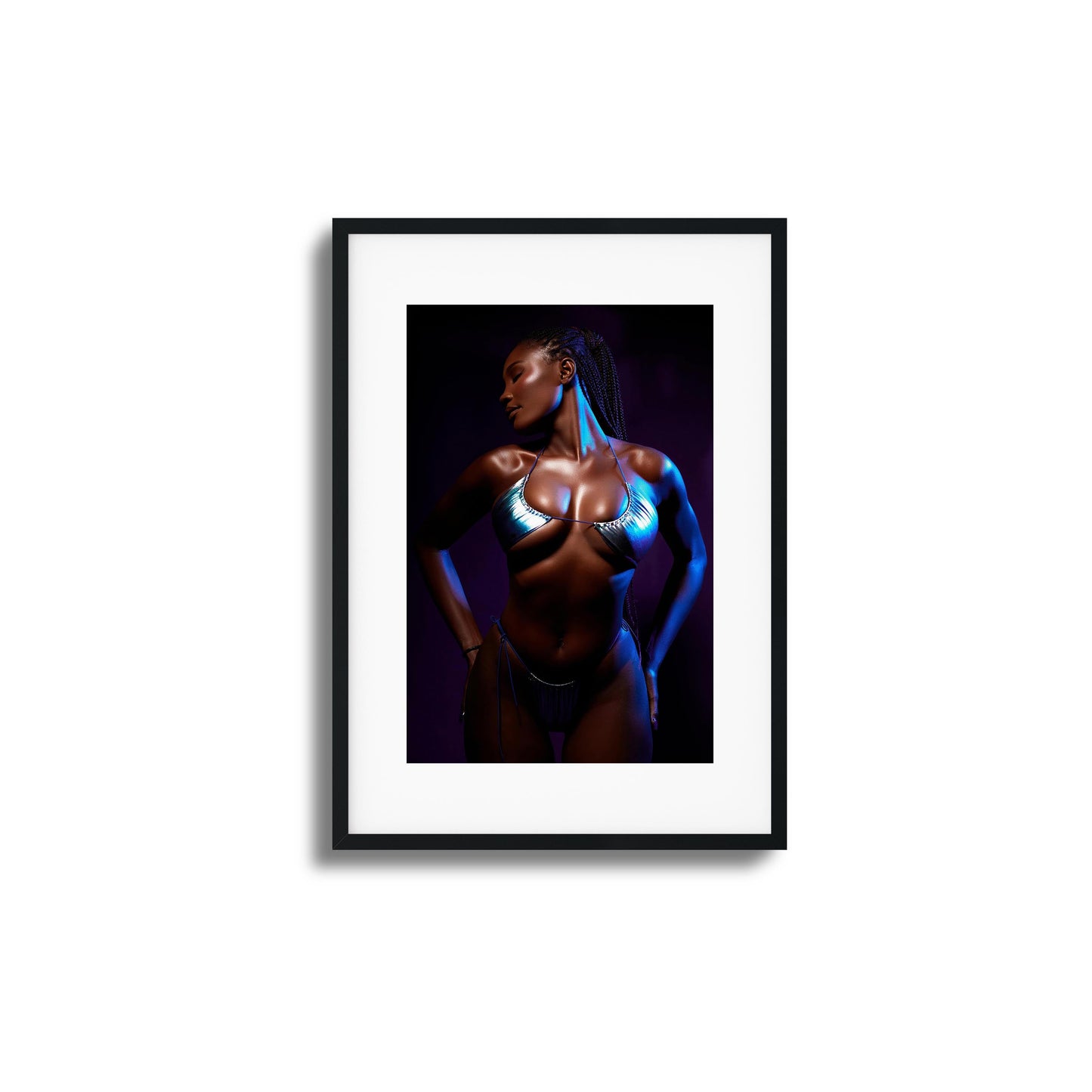 Neon Glow Framed Art