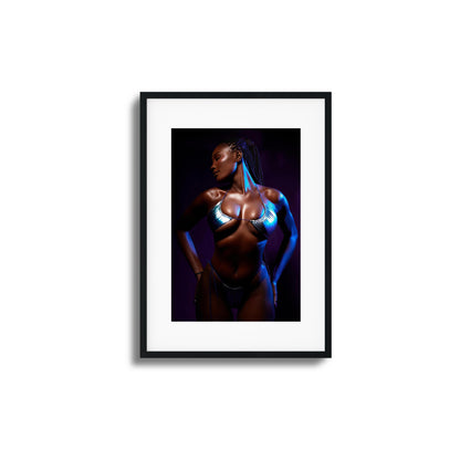 Neon Glow Framed Art