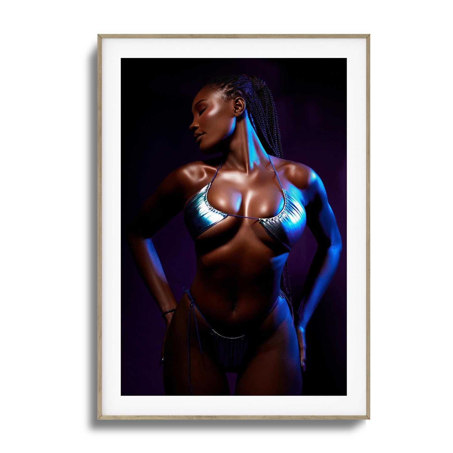 Neon Glow Framed Art