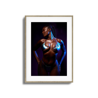 Neon Glow Framed Art