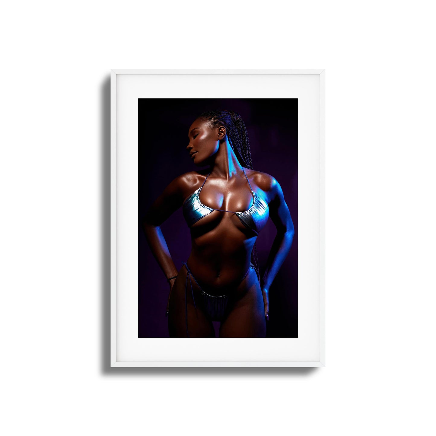 Neon Glow Framed Art