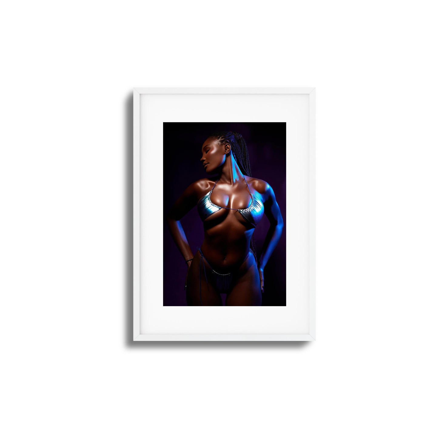 Neon Glow Framed Art