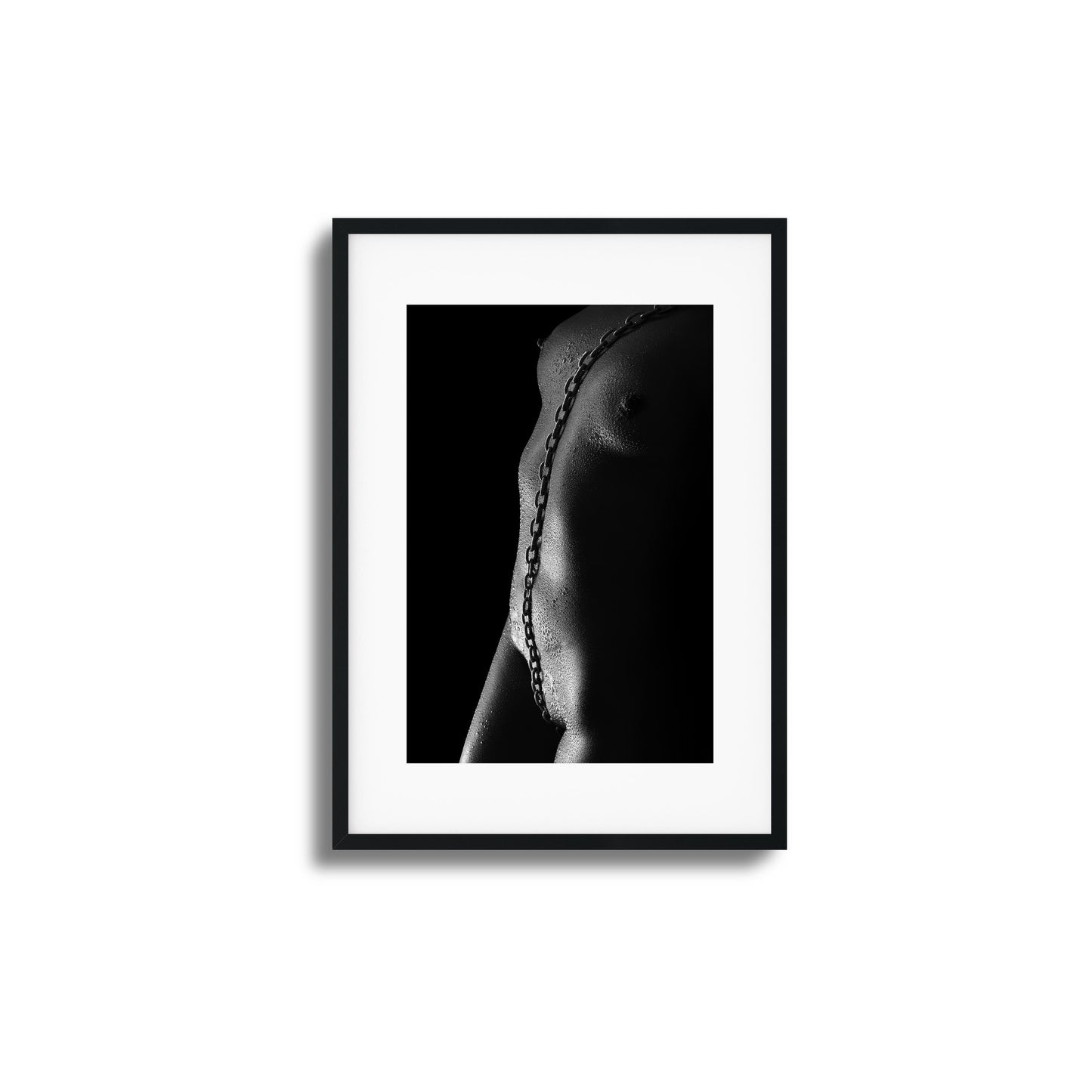 Nude with Steel Chain Framed Art
